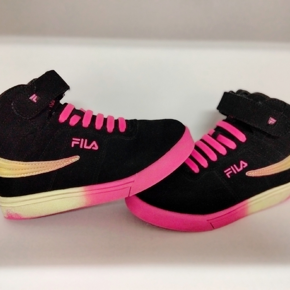 Girls Fila high top sneakers
